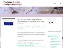 Tablet Screenshot of favoritedesignerhandbags.com